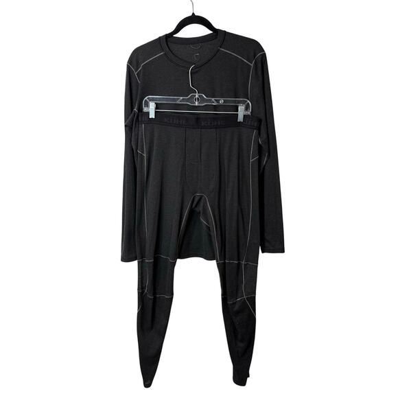 Kuhl Men's Akkomplice Base Layer Set Leggings + Long Sleeve Top Charcoal Gray - Picture 1 of 16